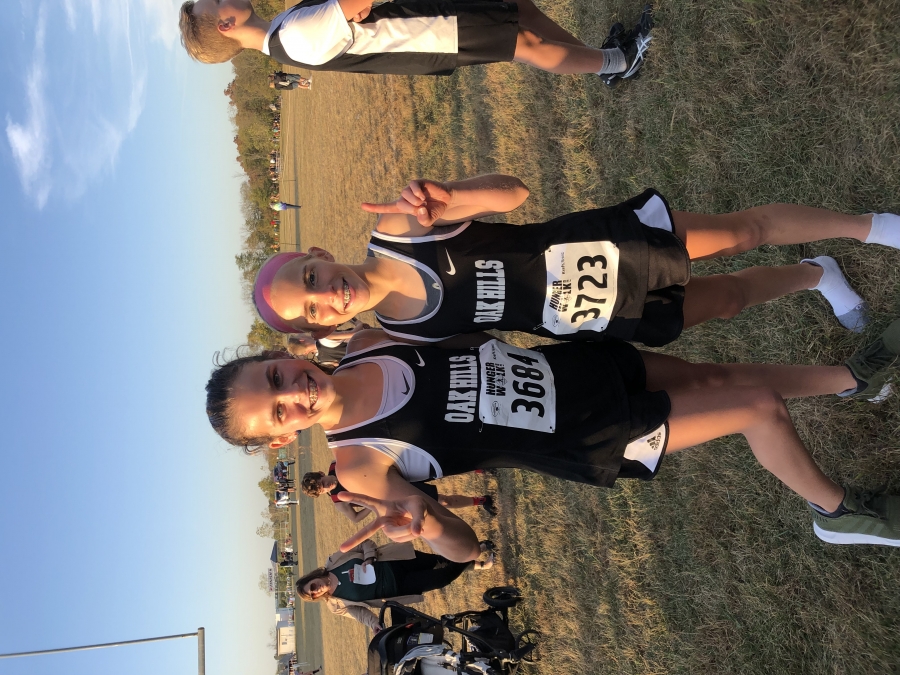 Eva Hensley and Ady McDonald came in 2nd and 1st at Monday's GMC cross-country tournament. Eva Hensley and Ady McDonald came in 2nd and 1st at Monday's GMC cross-country tournament.